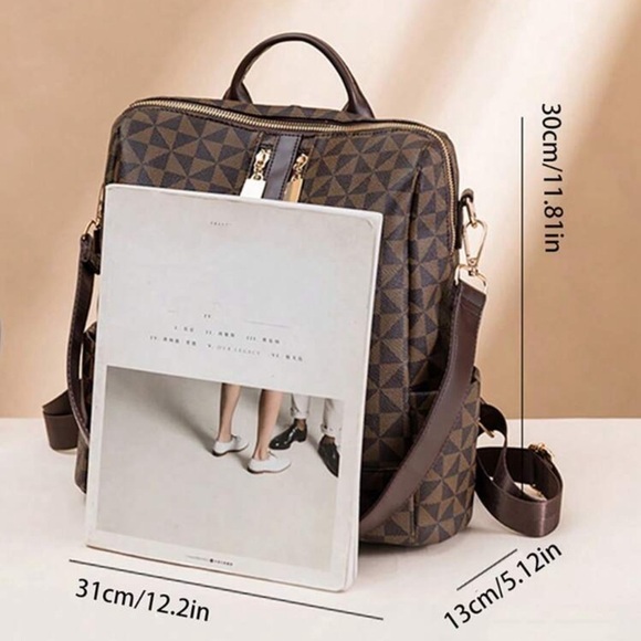 Large Capacity Backpack With Wristlet - Picture 10 of 10